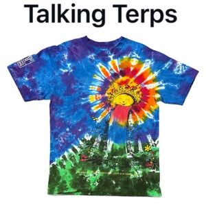 TALKING TERPS GREEN GRASS BLUE SKIES  LIMITED EDITION SHORT SLEEVE MENS TSHIRT